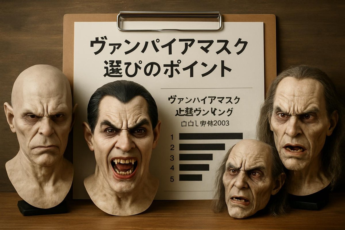 ヴァンパイアマスク選びのポイントのイメージ画像
