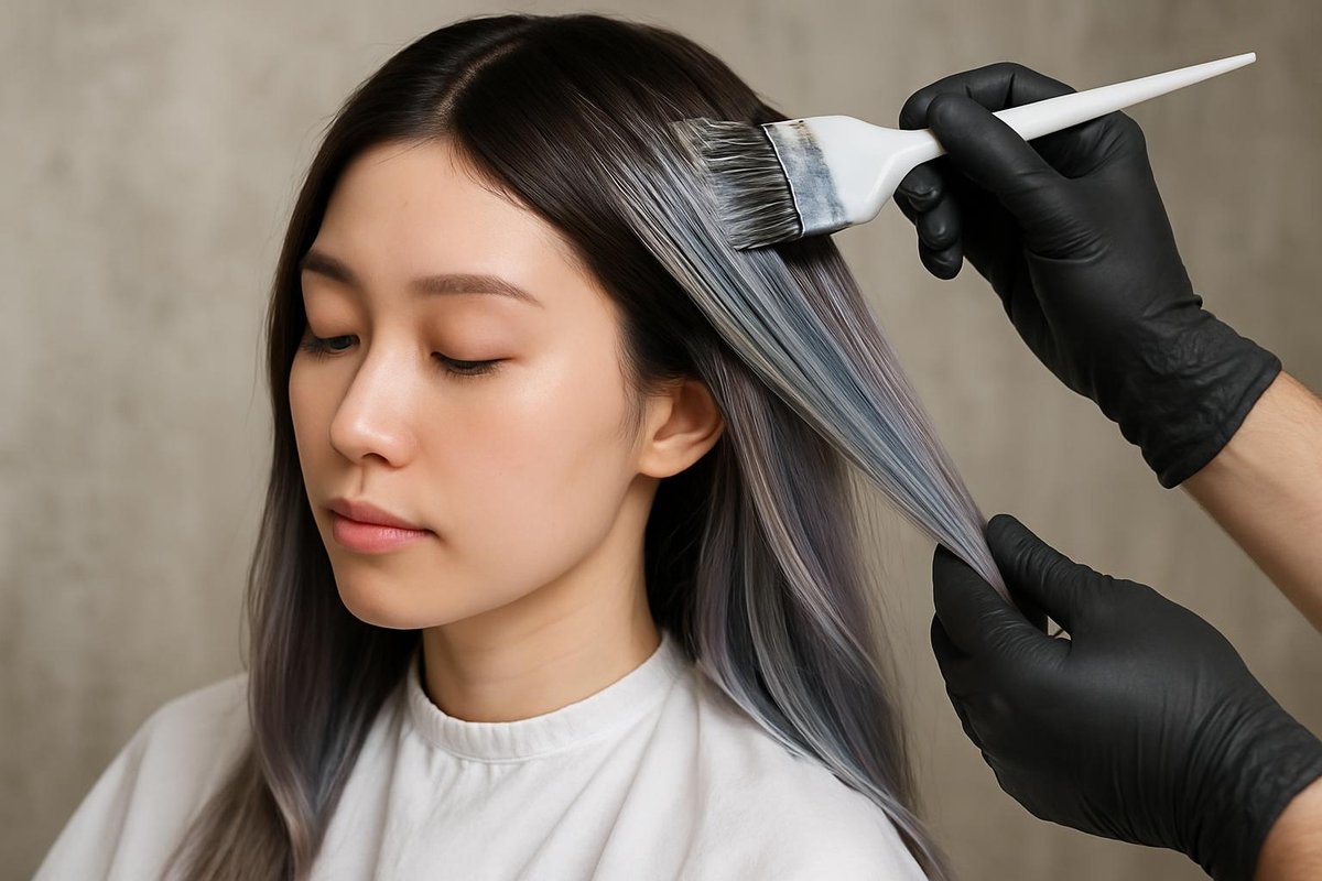 最新トレンドを取り入れたヘアカラー施術の実例のイメージ画像